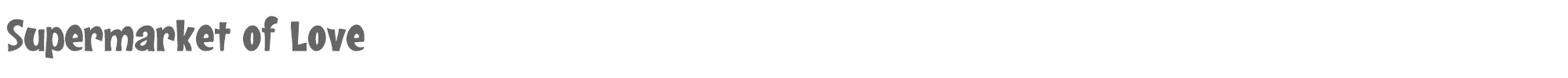 Sample characters Supermarket of Love Font